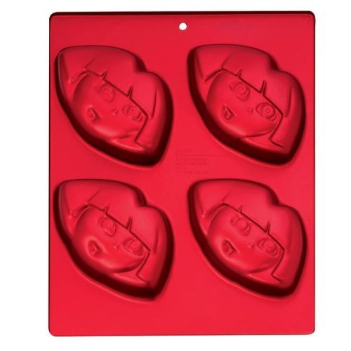 Wilton Cake Pan: Dora the Explorer Mini Treat Cupcake Muffin Pan ~ 4 Cavity ~ (2105-6301, 2003)