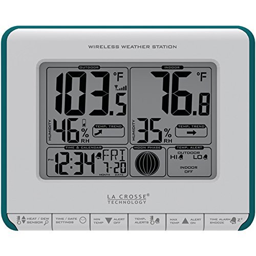 New LA CROSSE TECHNOLOGY 308-1711BL Wireless Weather Station