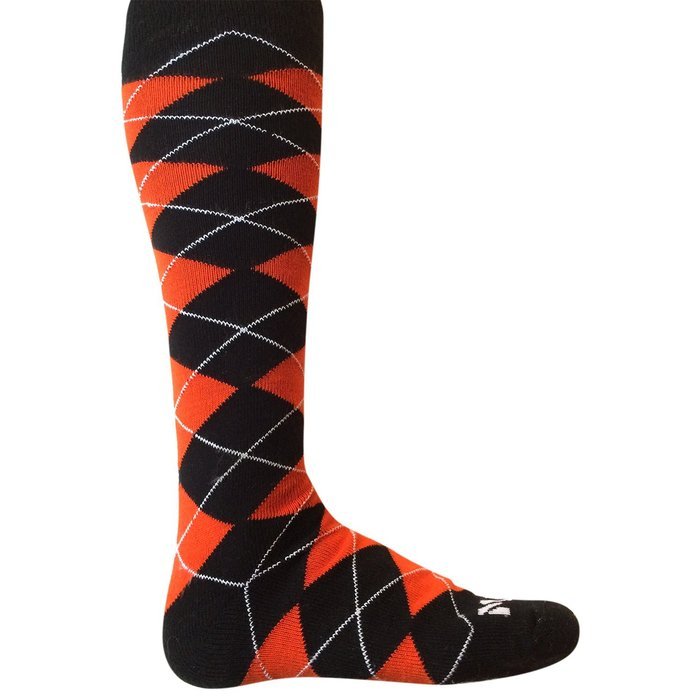 Full Argyle FootGolf Socks (Green-White) N4