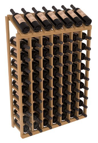 Wine Racks America Ponderosa Pine 7 Column 10 Row Display Top Kit. 13 Stains to Choose From! N8