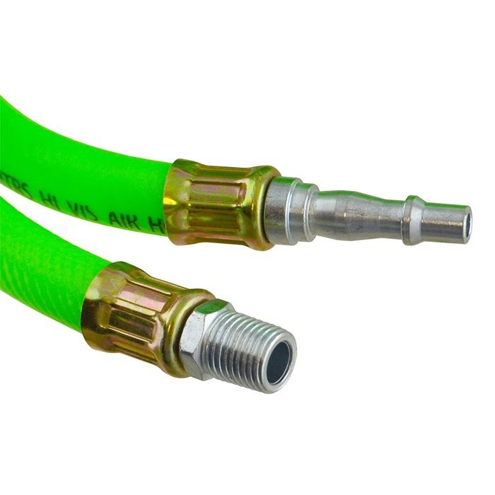 Airline Air Hose High Vis soft rubber 8mm 10m 33ft compressor hose AT875 by A B Tools