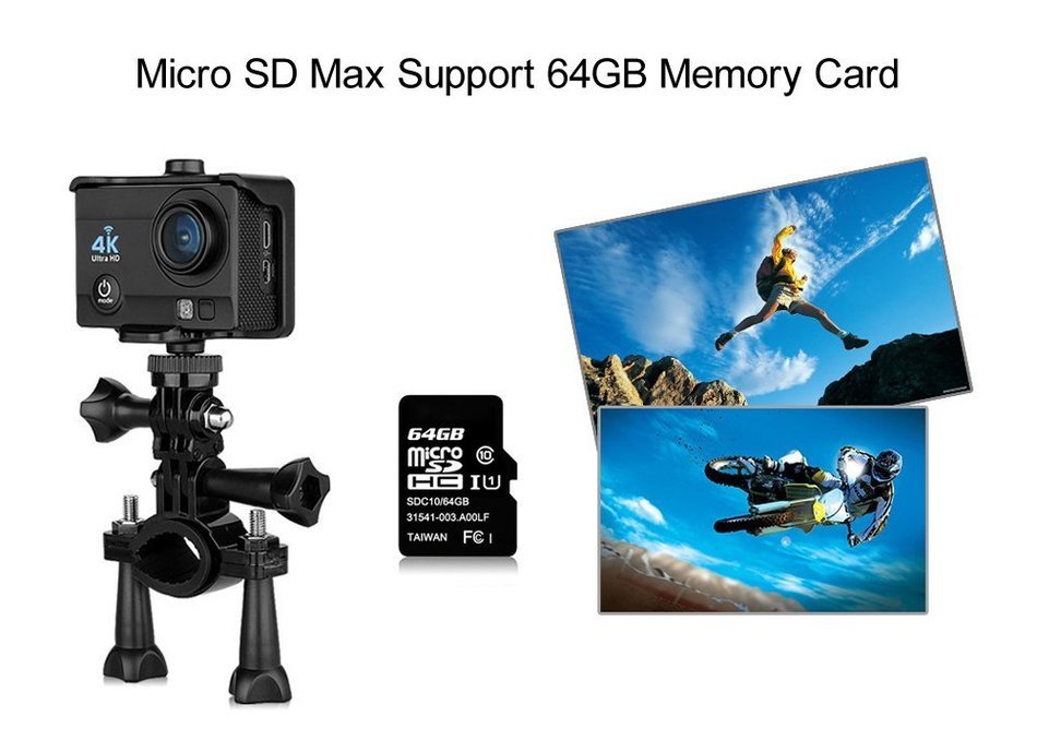 Q6 WiFi 4K Ultra HD Action Sport Camera - BLACK 1 N7
