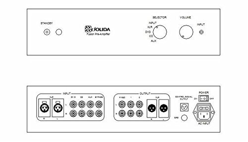 Jolida Fusion Tube Preamplifier (Black) N2