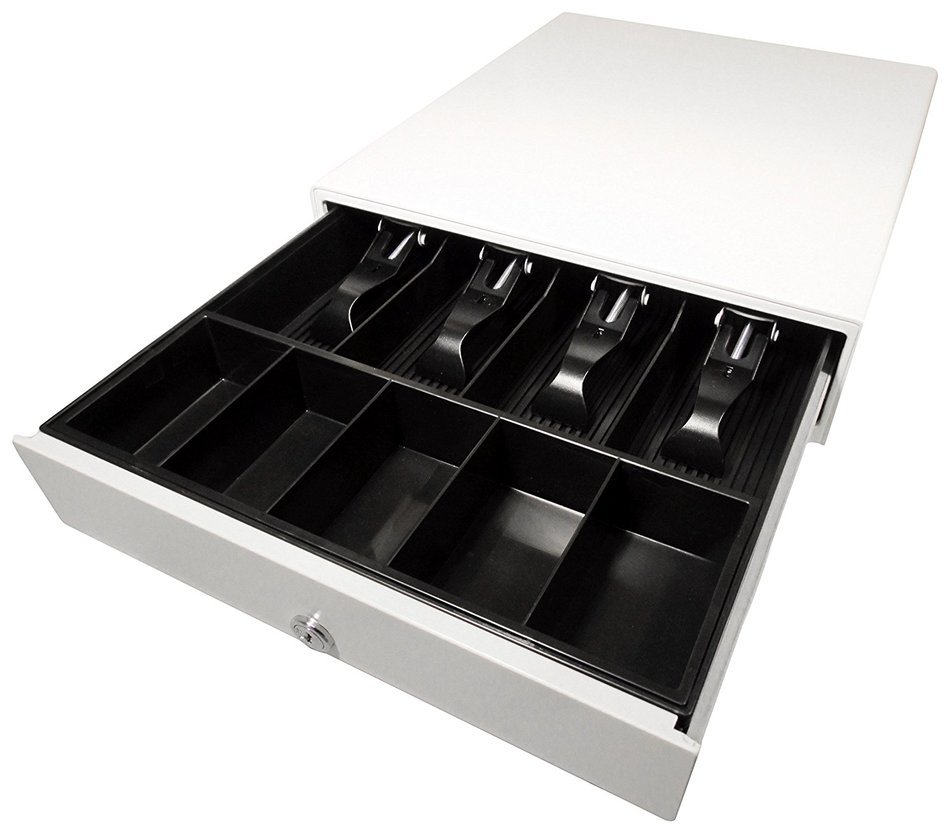 APG VP554A-AW1416 Vasario Series Standard-Duty Cash Drawer with USB PRO Interface, Painted Front, 13.8" x 16.3... N5