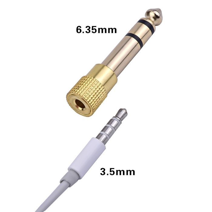 eBoot 3.5 mm Socket to 6.35 mm Jack Plug Audio Stereo Adaptor 6.35 mm 1/ 4 inch Headphone Adapter, 5 Pack