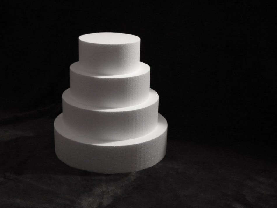 4" Round Cake Dummy Set 4 Pieces