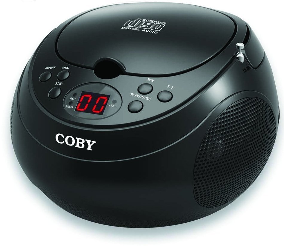 Coby CD Portable Boom Box with AM/FM Radio