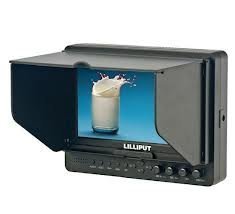 Lilliput 7'' 665/S/P Field Monitor 3G-SDI HDMI IN&OUT Peaking/Exposure/Histogram+DC Adapter N5