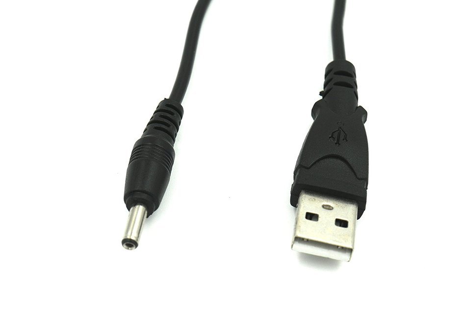 2Pack USB to DC 3.5 mm/1.35 mm 5Volt DC Barrel Jack Power Cable 1.5m N3