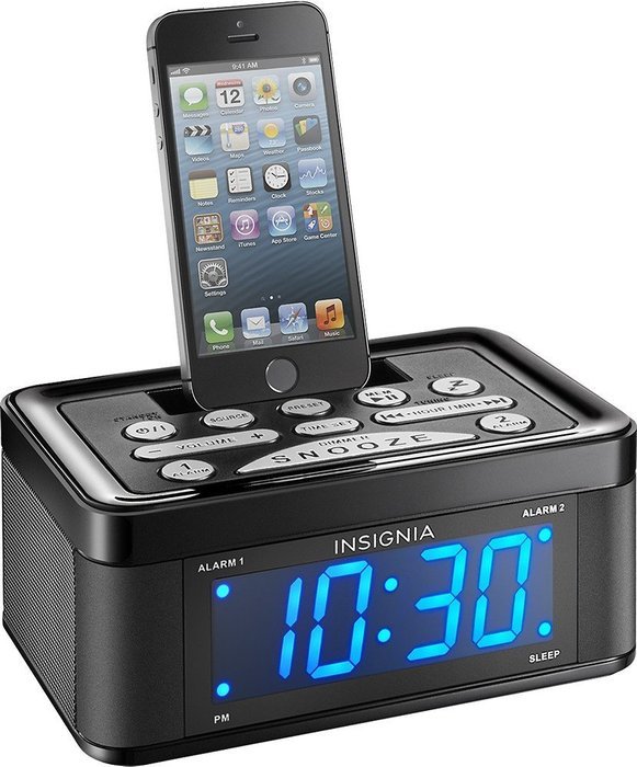 Insignia NS-CLLT01 - Digital FM Dual-Alarm Clock Radio