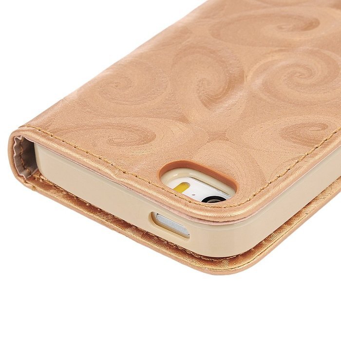 iPhone SE Case, iPhone 5/5S Case,YOKIRIN Stand Wallet Premium PU Leather with Handmade Flowing Glitter Liquid... N10