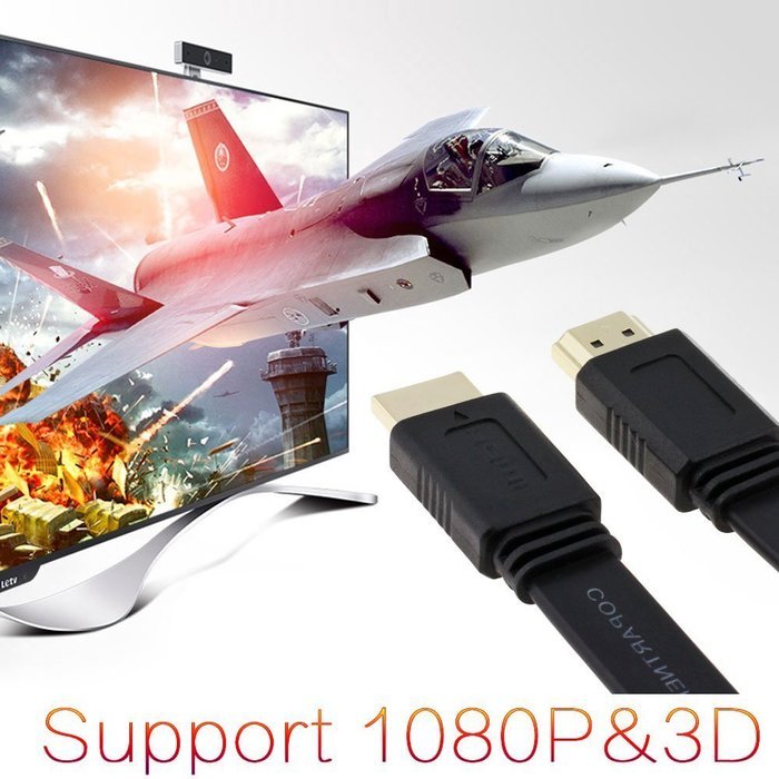 COWEEN HDMI Cable 1m HDMI1.4 High Speed Support 1600P 1080P 3D HDCP HDTV Cord Connector for PC DVD PS4 Xbox Black N16