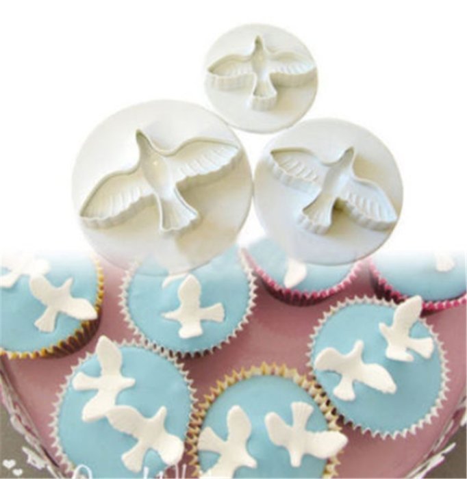 SNW Peace Dove Embossing Dies Printing Tools Fondant Mold Soap Silicone Bakeware Chocolate Mold Cake Decoration...