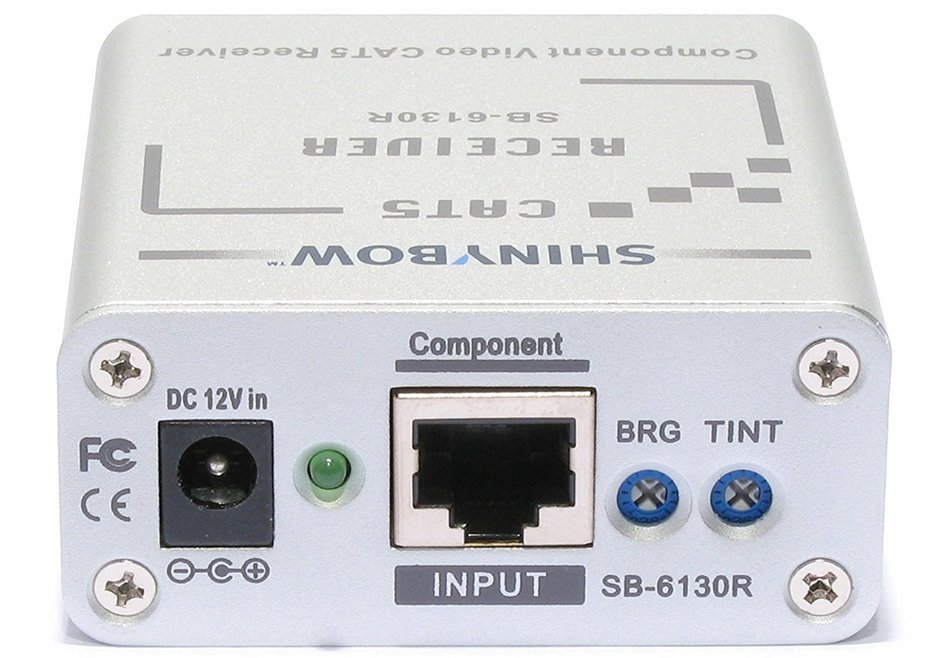 Component RCA RGB HDTV Video Extender Receiver via CAT 5/6 up to 1000ft SB-6130R by ShinybowUSA