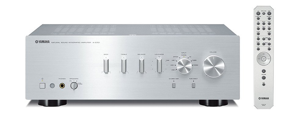 Yamaha A-S701SL Natural Sound Integrated Stereo Amplifier (Silver) N10