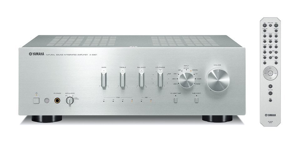 Yamaha A-S701SL Natural Sound Integrated Stereo Amplifier (Silver) N11
