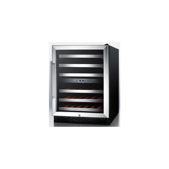 Summit Commercial SWC530LBISTADA ADA Compliant Dual Temp Zone Reach-In Wine Refrigerator, N3