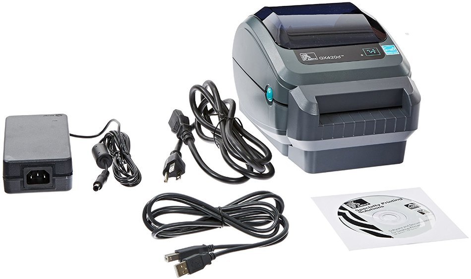 Zebra Gx420d Monochrome Desktop Lcd Direct Thermal Label Printer With Parallel Serial And Usb 6767