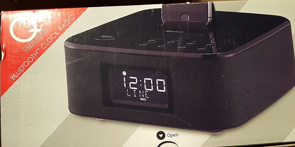 q experience bluetooth clock radio