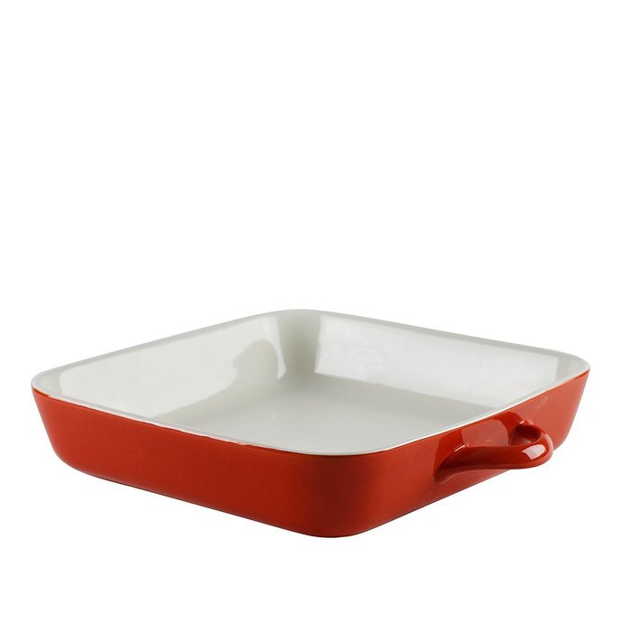10 Strawberry Street SIENA-11SQBKR Sienna Square Bakeware, 11", Red/White