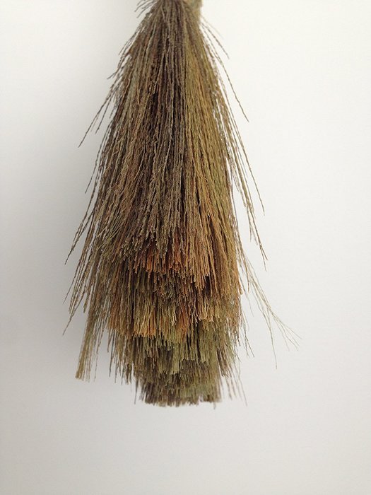 Zen Broom - Soft Indoor Broom w/ Large 16'' Head & Light / Flexible Asian Tiger Grass Bristles 40'' Overall Length