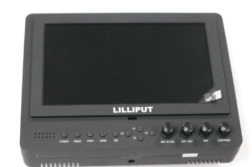 Lilliput 7'' 665/S/P Field Monitor 3G-SDI HDMI IN&OUT Peaking/Exposure/Histogram+DC Adapter N9