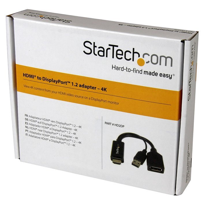 StarTech.com HDMI2DP HDMI or DVI to DisplayPort Active Converter N3