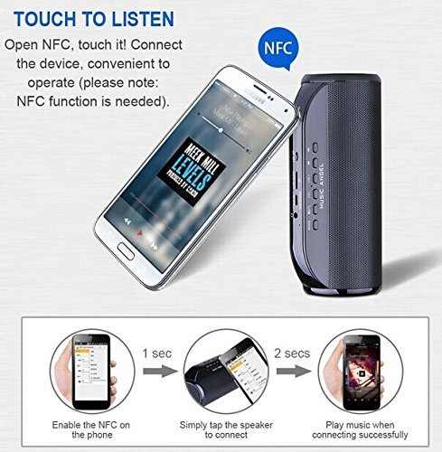 GTT Wireless NFC CSR 4.0 Bluetooth Computer Speakers with Quality Sound Portable Speaker Music Angle Mini and...