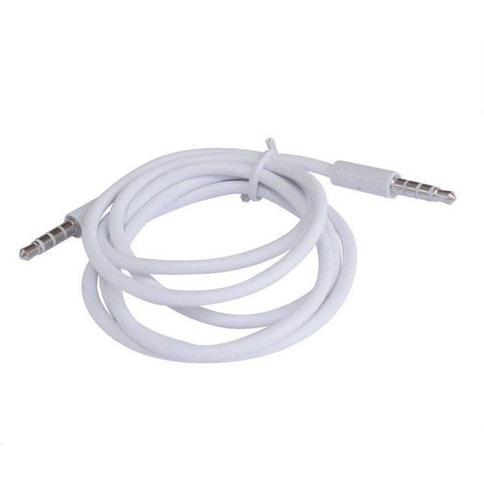 Conwork 2-Pack 3.5mm 4-Pin Universal Male to Male Auxiliary Extension Audio Stereo Cable Cord for Headphones -...