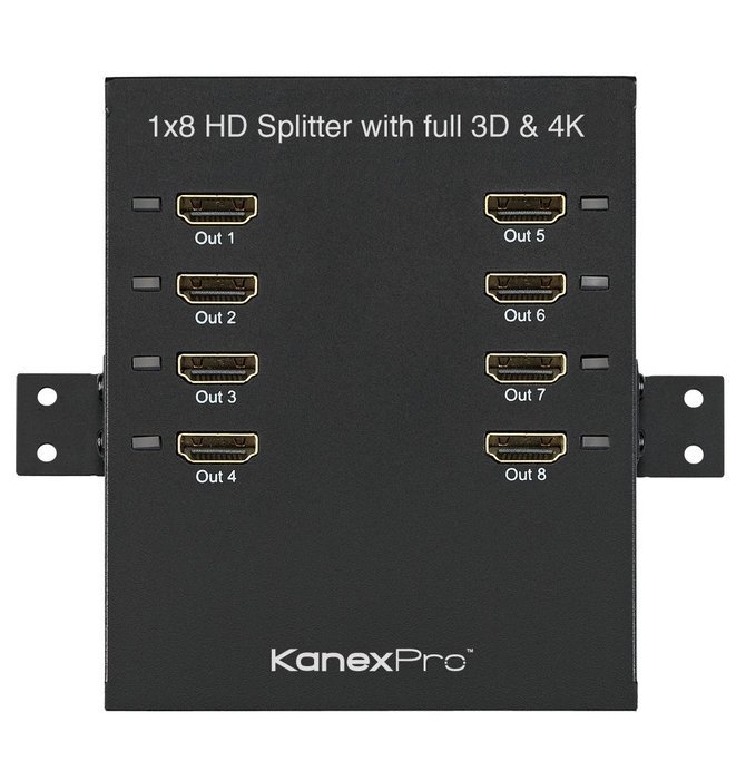 Kanex Pro HD2PTBSP ProBar 1x2 High Bandwidth HDMI Splitter with 3D and 4K Cinema resolutions