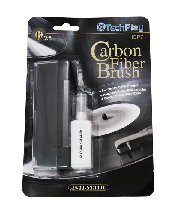 TechPlay Anti Static Carbon Fiber record and LP cleaner and washer with Stylus brush and record cleaning liquid... N2