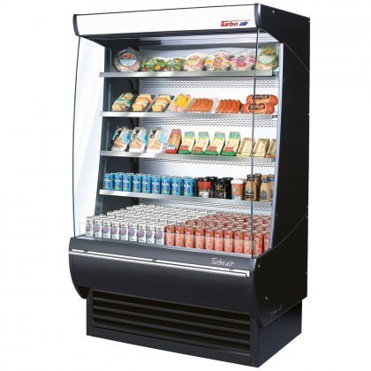 Turbo Air TOM60DXSPA 60" Extra Deep Display Merchandiser with Automatic Condenser Cleaning System Advertising...