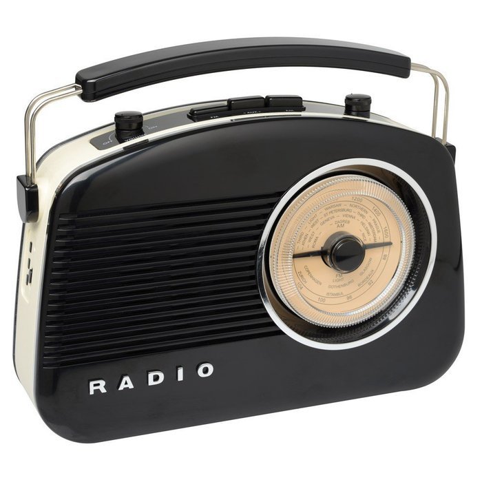 Radio 60's black with bluetooth