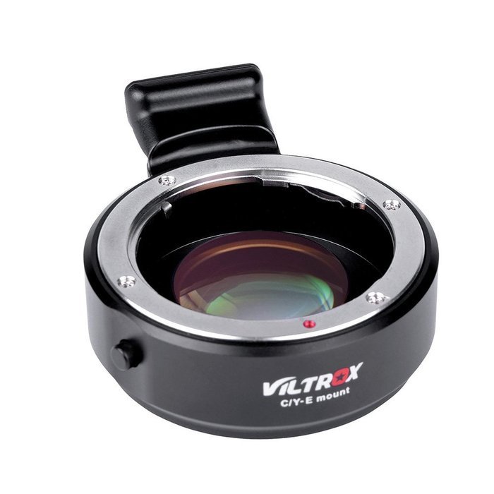 Viltrox C/Y-E Mount Adapter Manual-focus Focal Reducer Booster Adapter for C/Y-mount Lens to Sony E-mount Camera N5