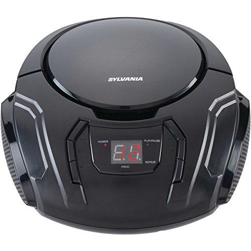 New SYLVANIA SRCD261-B-BLACK Portable CD Players with AM/FM Radio (Black)