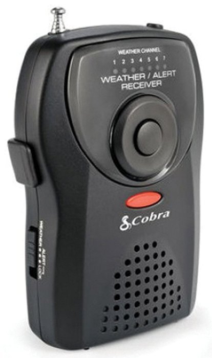 Cobra Weatherband Radio 40 Mile Reception Range Batteries Included