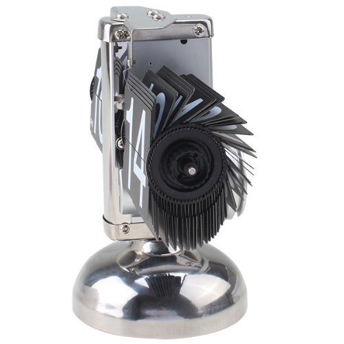 AGPtek&reg; Retro Auto Flip Single Stand Metal Desk Table Clock N2
