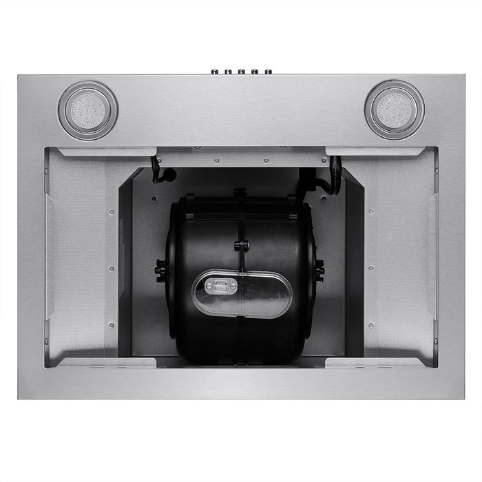 Gracelvoe 36 inch Kitchen Island Vented/ Ductless Stainless Steel Range Hood or Stove Vent with LED Lights N5
