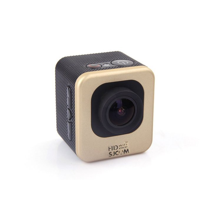 SJCAM M10 WiFi Cube Mini Full HD Action Sport Camera DV 2K 1080P Waterproof 30M（Golden）
