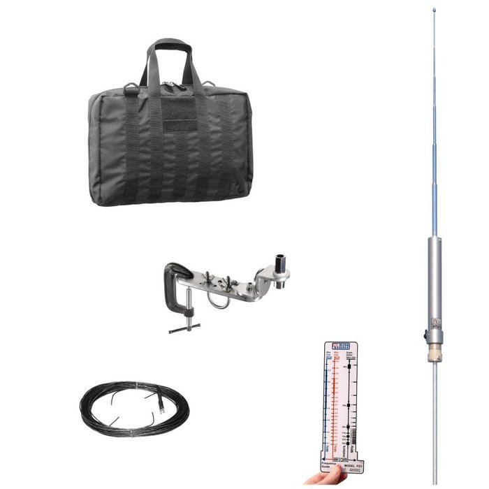 Super Antenna MP1DX HF Portable All Band MP1 Antenna SuperStick with Clamp Mount and Go Bag ham radio amateur