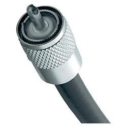 Ham and CB Radio PL-259 UHF Male RG-213 Jumper | MIL-C-17/163A RG213 PL259 Low-loss Shielded Coax Cable, 4-Feet N17