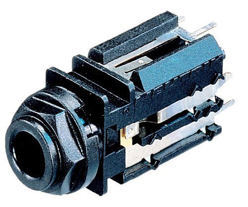 Phone Connectors 1/4" JACKx3 PC VERT (1 piece)