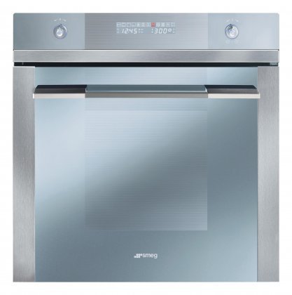 Smeg SF112U 24" Linea Series Built-In Single Electric Wall Oven with 2.8 cu.ft. Capacity Ergonomic Backlit Transparent... N2