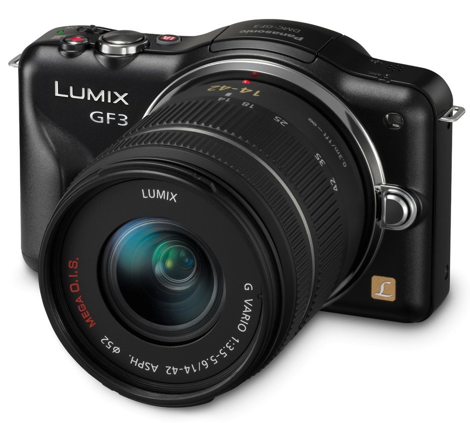 Panasonic Lumix DMC-GF3KW 12 MP Micro 4/3 Compact System Camera with 3-Inch Touch-Screen LCD and 14-42mm Zoom... N3
