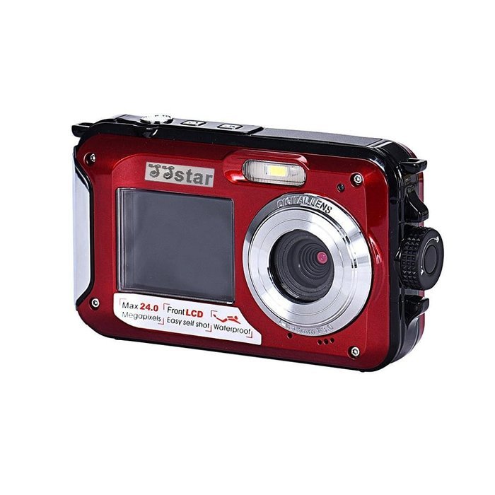SSstar HD 1080P Double Screens Waterproof Digital Camera 2.7 inch + 1.8 inch Screens CMOS 16x Zoom Camcorder Mini... N3