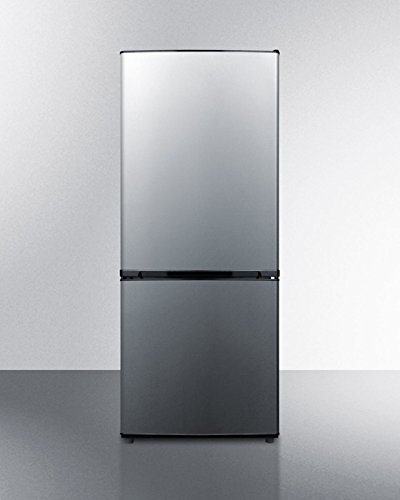 Summit FFBF101SS 24" Energy Star Bottom Freezer Refrigerator with 10.2 cu. ft. Capacity Frost-Free Operation Humidity... N4