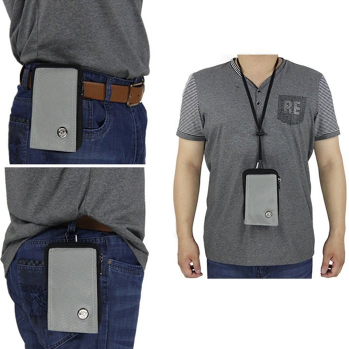 liangdongshop Casual Water Resistant Oxford Waist Pack Phone Sleeve Chest Pouch(Sapphire Blue) N4