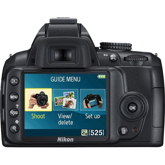 Nikon D3000 10MP Digital SLR Camera with 18-55mm f/3.5-5.6G & 55-200 AF-S DX VR Nikkor Zoom Lenses N2