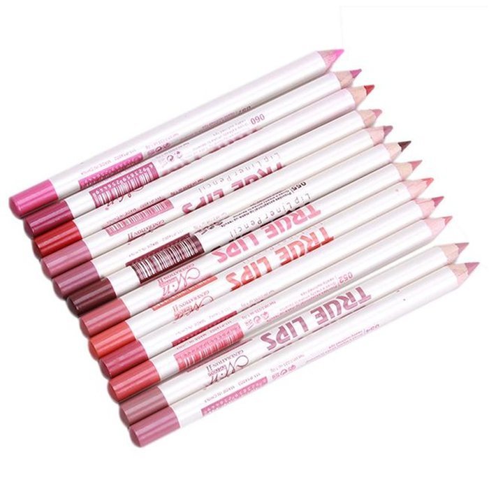 OrliverHL 12 Colors/Set Professional Waterproof Lipliner Makeup Cosmetic Pencil N5