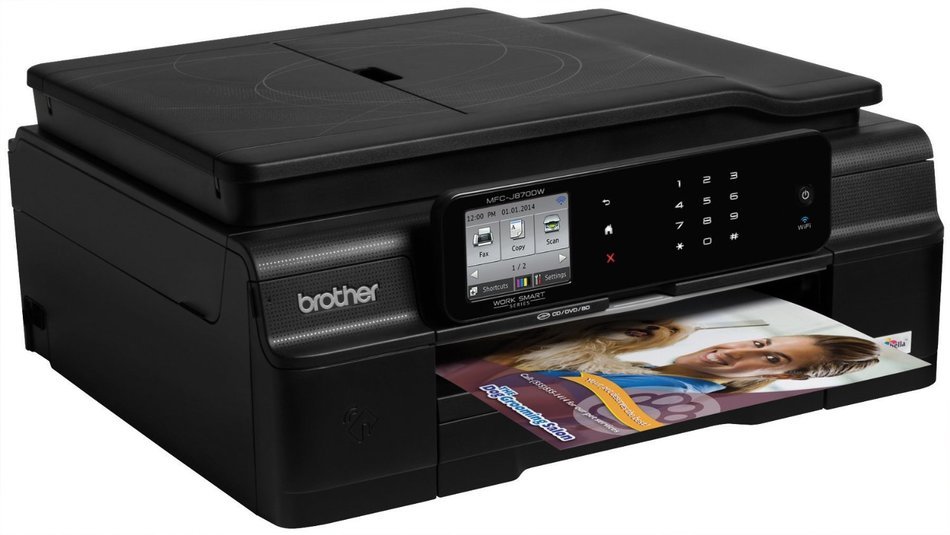 Brother MFC-J870DW Wireless Color Inkjet Printer with Scanner, Copier and Fax (Discontinued by Manufacturer) N3